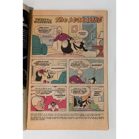 Whitman Tweety & Sylvester Comic Book Warner Bros. Inc. Vintage 40¢ Issue - Picture 6 of 13